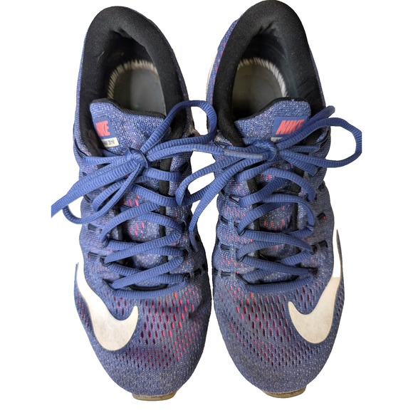 Nike Womens Air Max 2016 Purple Neon Pink Mesh Athletic Activewear Running Shoe - Picture 4 of 9